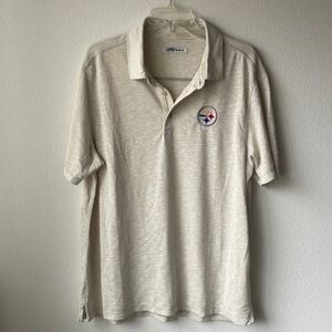 NWT NFL shirt Tommy Bahama XL Cream Colored Steelers